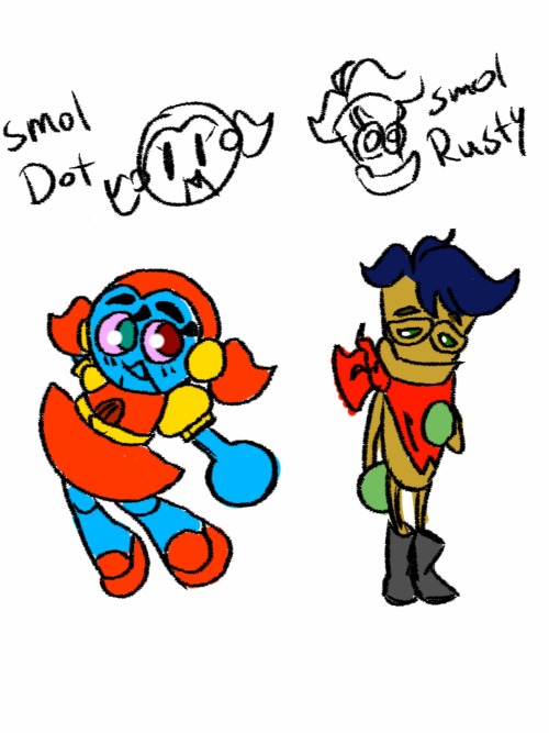 ramondaxd: @steamed-cogs little Rusty and Dorothy for ya!! :DWhy does Rusty have hair? I don’t