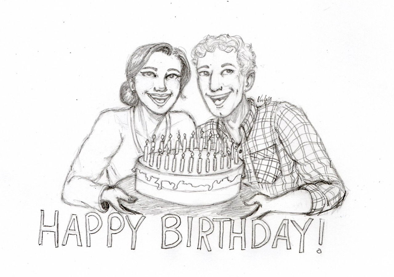 Happy Birthday Pencil Sketch, Bright and Vibrant Birthday Pencil Art Canvas  Print for Sale by Barbara Stylish, Happy Birthday Pencils