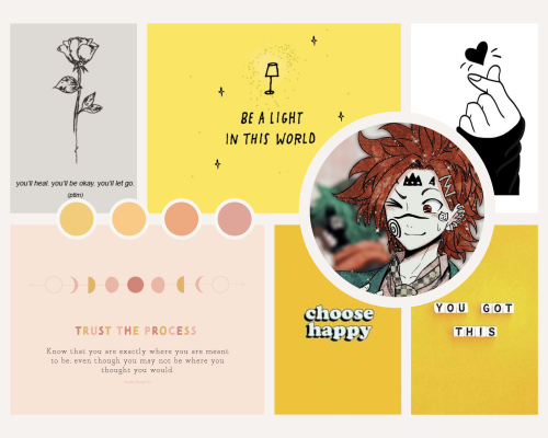 Joe Tazuna moodboards for @yoony56 with themes of positivity!I made these pretty yellow be