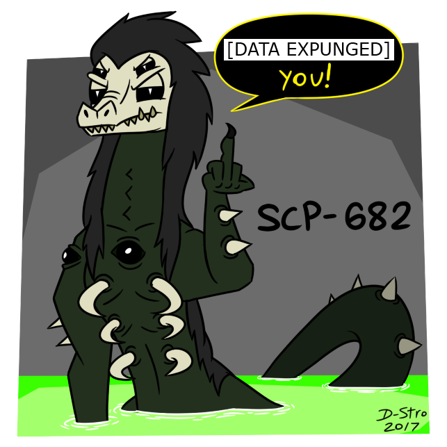 D-Stro's Art — Now for a Halloween-ish fanart, some SCP-682 Soon