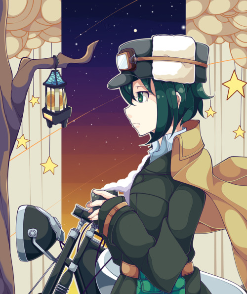 kino & hermes from kino’s journey my favourite anime of all time :)
