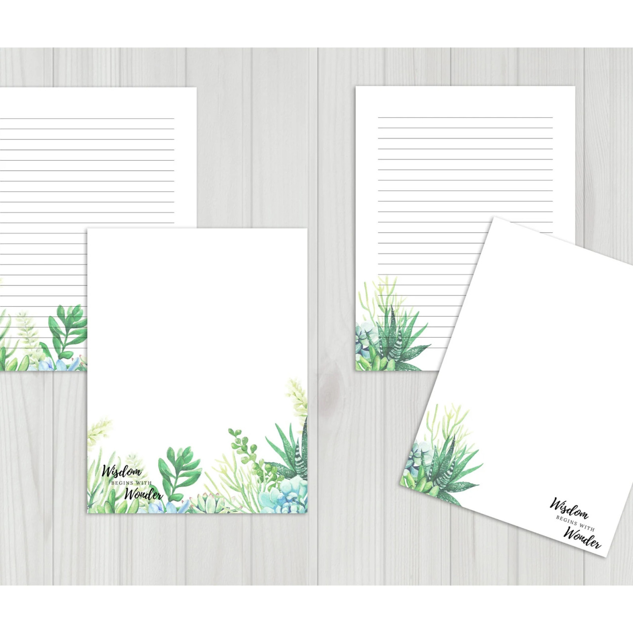 Winter Lined Writing Paper - Payhip