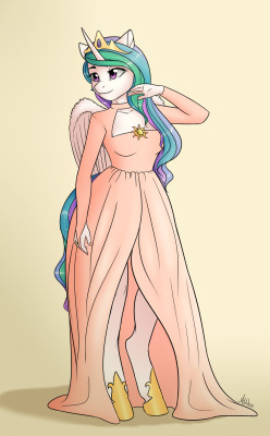 fairdahlia-art:  Regal Celestia by FairDahlia