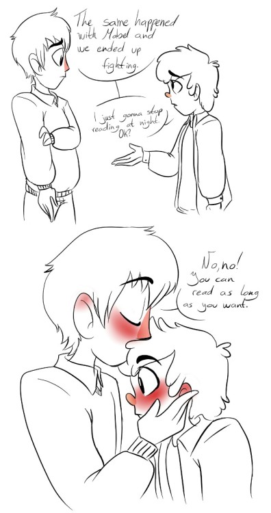 mimiyummy:  Pinescone week day: 1 Roommates This is from the episode “Carpet Diem” (gravity falls) It was supposed to end in the 5th panel but then I remembered it was PINESCONE and put it a sweet end :)