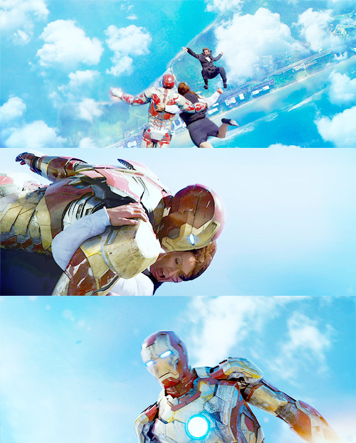 mrsmerylstreep-deactivated20160:  Tony: “How many in the air Jarvis?” Jarvis: “13 sir”.Tony: “How many can I carry?” Jarvis: “4″ 