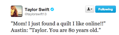 eyesopen:Taylor being old