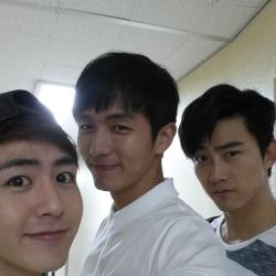 fyeahtaec:  140810 Taecyeon &amp; Nichkhun from Seulong's IG 