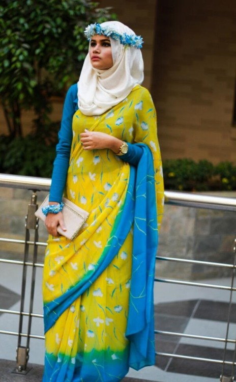 Saree with Hijab