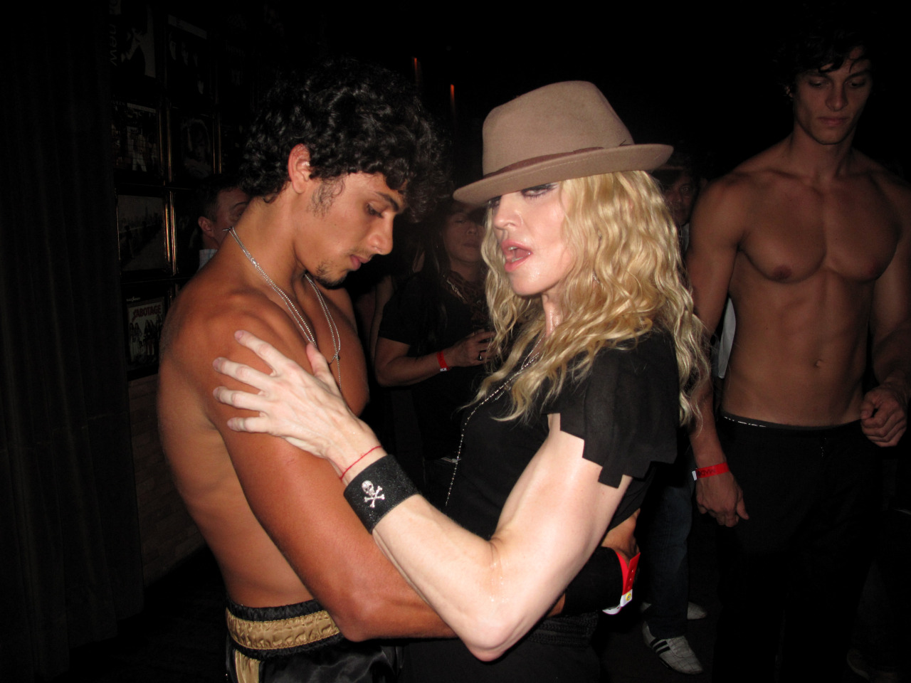 onequeenmadonna:  Madonna and Jesus Luz at Sticky and Sweet after party 