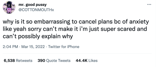 anxious-gryffindor: whitepeopletwitter: ~a n x i e t y~ is great isn’t it [ID.: Twitter post f