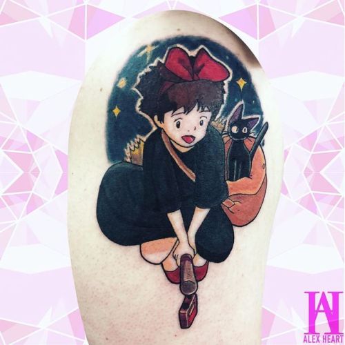 Fly High Last Kiki tattoo for you this week! I had a lot of fun doing this piece a while ago there’