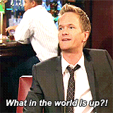 chuckspinkshoes:  himym meme: ↳ Running Gags (2/8) Barney’s ‘What up’ 