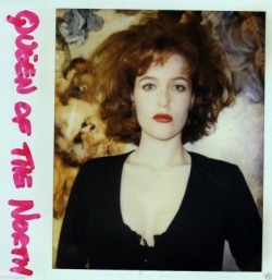 fandomsof-feels:Gillian Anderson - X Files Polaroids.