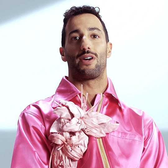 F1 driver Daniel Ricciardo is pretty in pink in Vanity Fair shoot