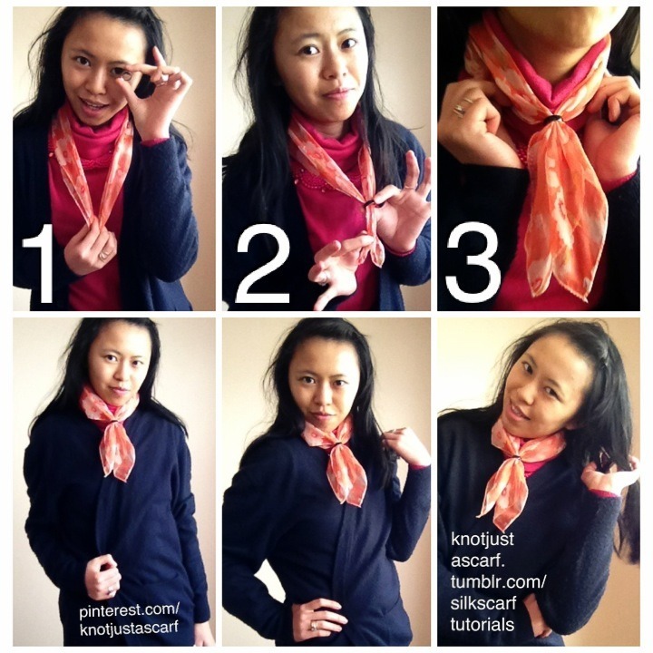 How to wear the Double Cross scarf ring, by Liberatti, from