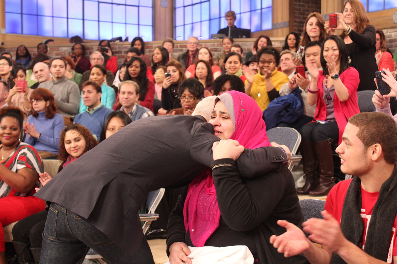 taweeelashawq:  anderson:  After today’s show, a young audience member gets emotional
