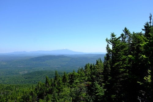 pedrodynomite:Katahdin from the north side of White Cap Mountain.