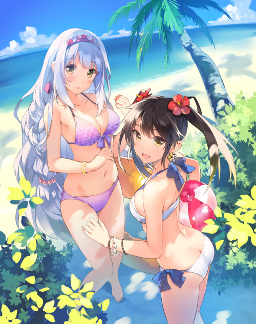 cute-girls-from-vns-anime-manga:     まなつのうみ by  わだつみ◎3日目東シ18a   