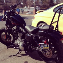 It’s 50 degrees so we ride. ✊#harley