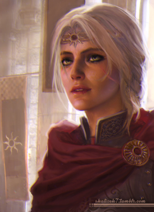knight-of-erpelhort: shalizeh7: Sketchy queen Cirilla :) I never made her a queen myself - she becam