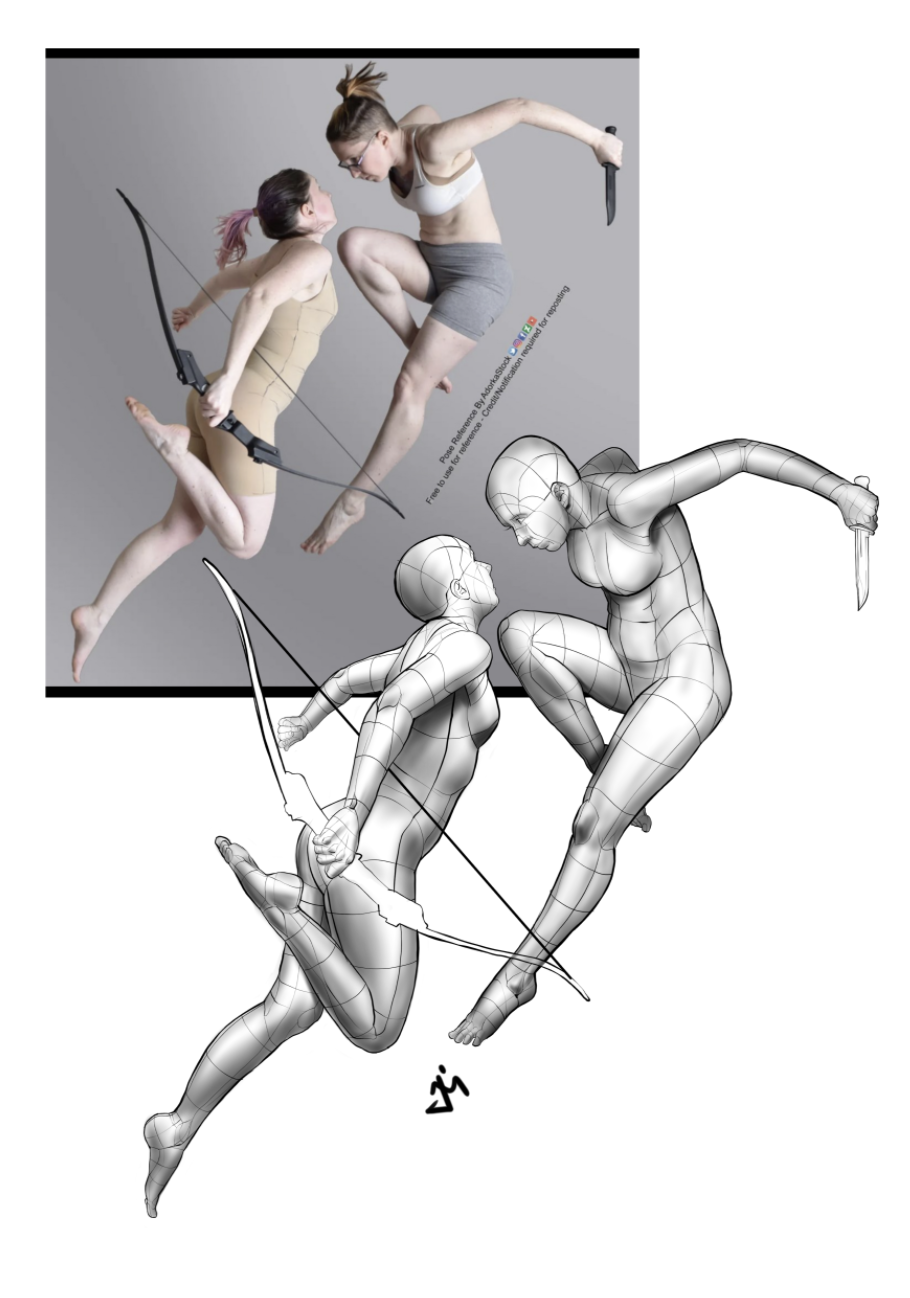 Couple Drawing Poses - Romantic dancing pose