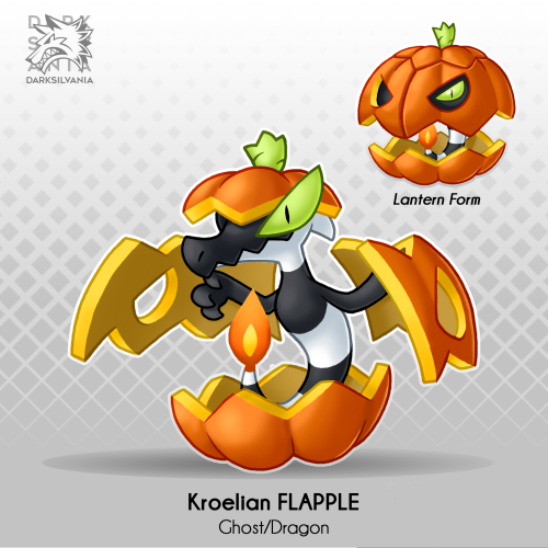Kroelian APPLINGhost/DragonThe Pumpkin PokemonAbilities: Harvest/Unnerve - Heatproof (HA)Dex: "It Makes