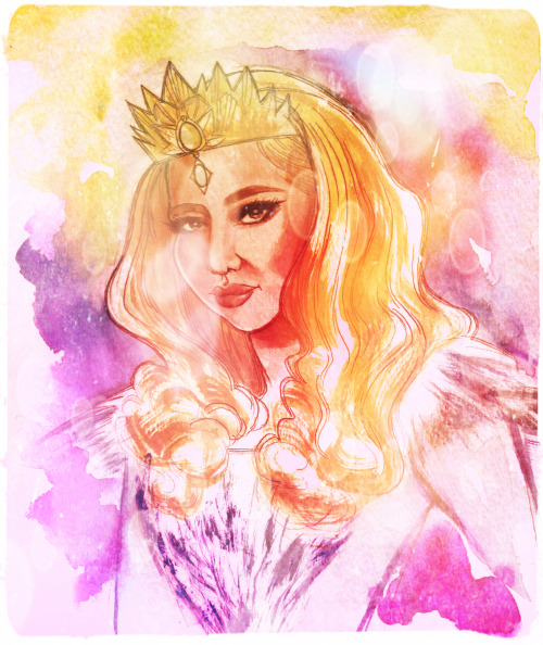 "Glinda The Good" And "Evanora" Illustrations Of Glinda And Evanora From The New Film "Oz The Great And