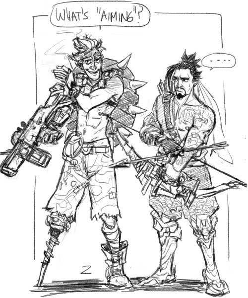 sketchyziedrak:hanzo’s not short, he’s like 1.73, but junkrat’s fucking 1.95and that’s fucking me up