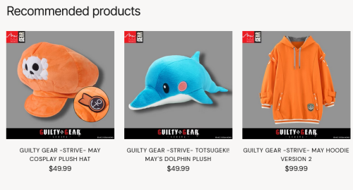 bridget from guilty gear finds a blue shark plush in a