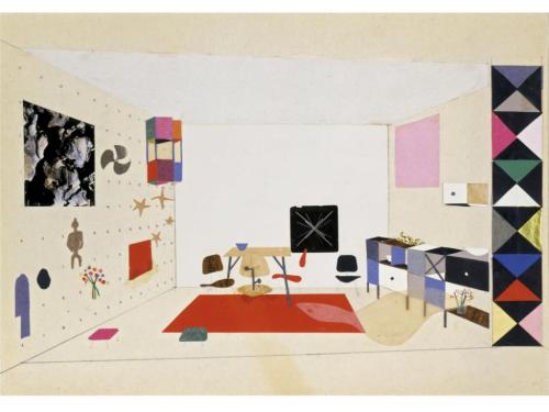 Ray Eames, sketch for “Exhibition of Modern Living”, 1949. © Courtesy Eames Office LLC