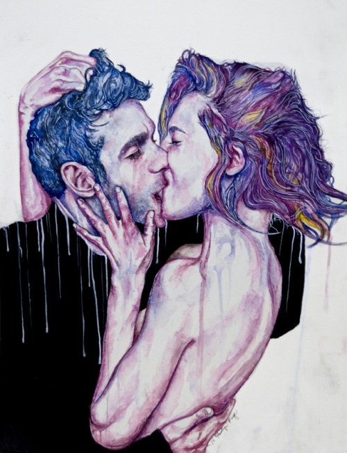 rexisky:As We Become One (11 x 15″, Watercolors, Acrylic, Pen and Ink on Paper) by Kaitlyn Page