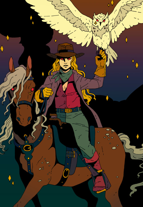 colinarcartperson:Day 1 of Yeehawgust “Midnight Ride”