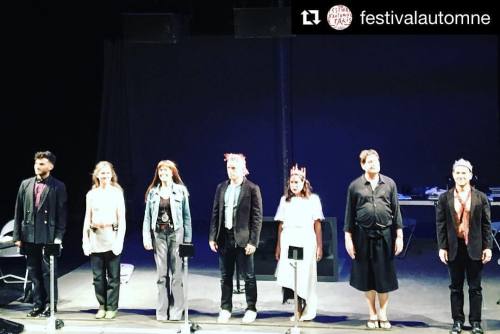 Photo by @festivalautomne &ldquo;PREMIERE de @thewoostergroup au @centrepompidou. #FAP16&rdq