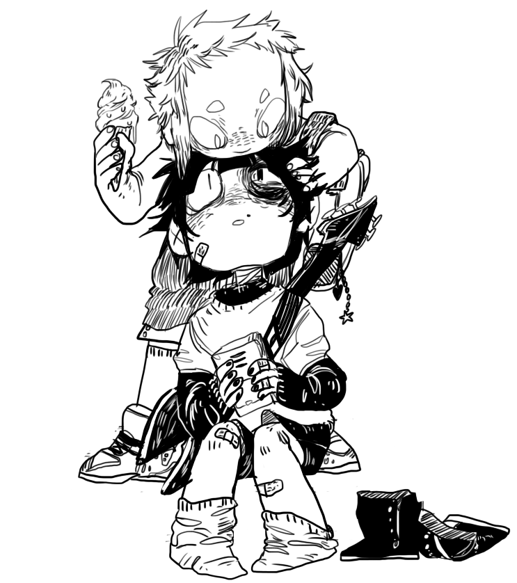 nemuttai:  &ldquo;Hey, Aniki…What happened to your eye?&rdquo;&ldquo;…&rdquo;