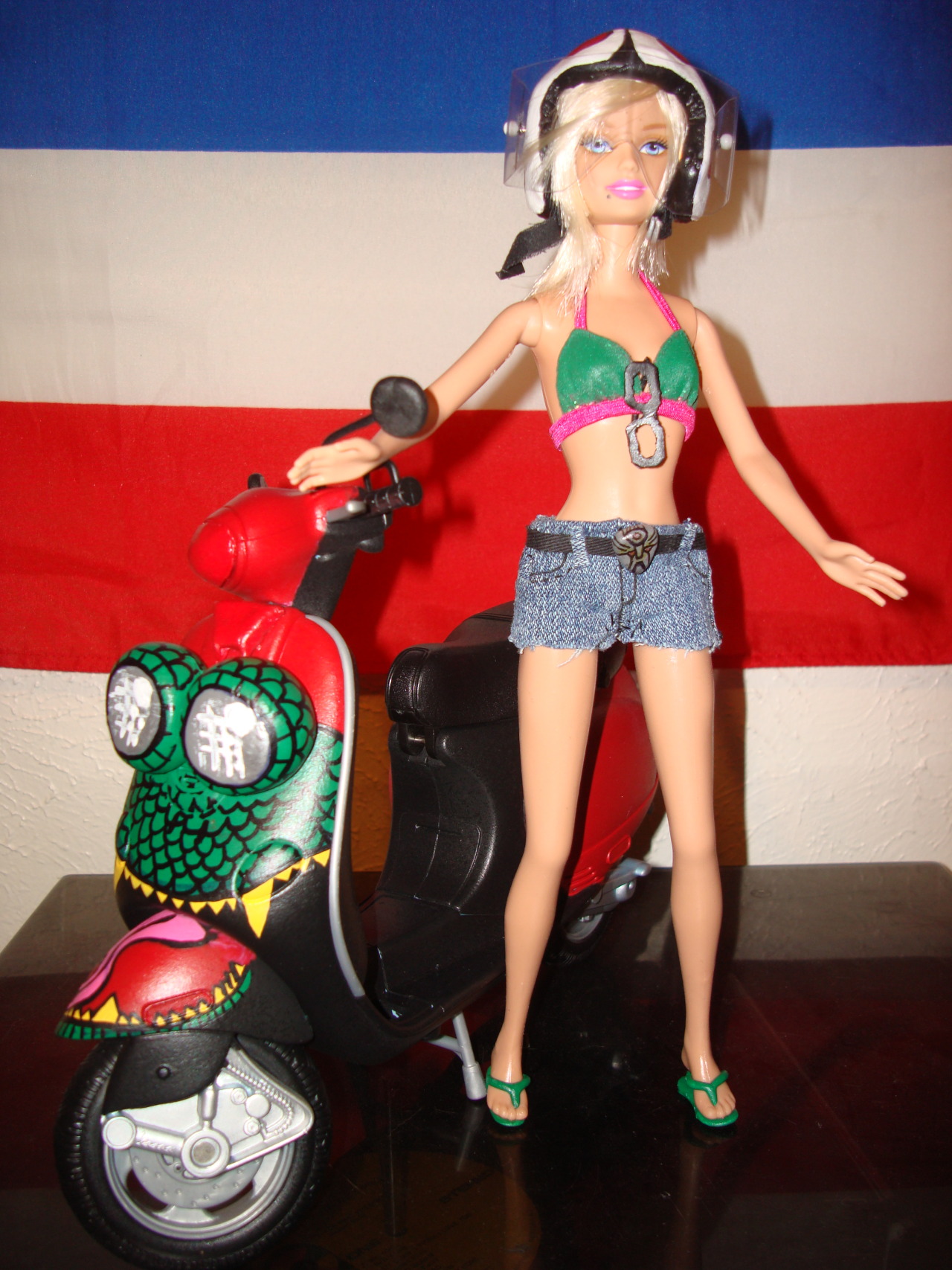 Haylan Makes Stuff — Custom Barbie with her own Scooter