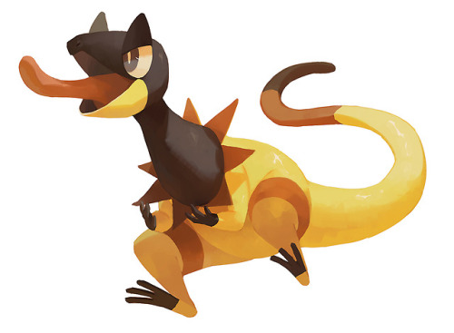 bluekomadori:drawing pokemon in limited gold/silver color palette is the only thing I can do these d