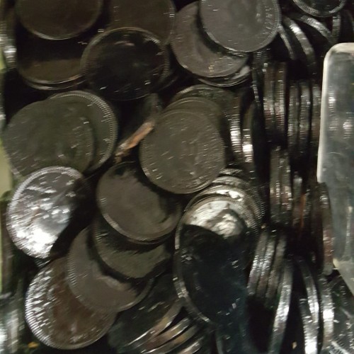Porn Pics keikos-safe-place:Rainbow chocolate coins!