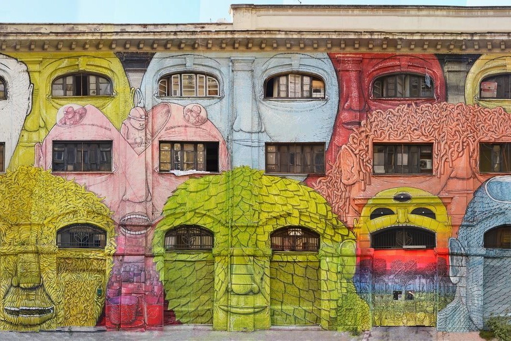 exhibition-ism:  Blu hits an old military warehouse in Rome with this massive mural 