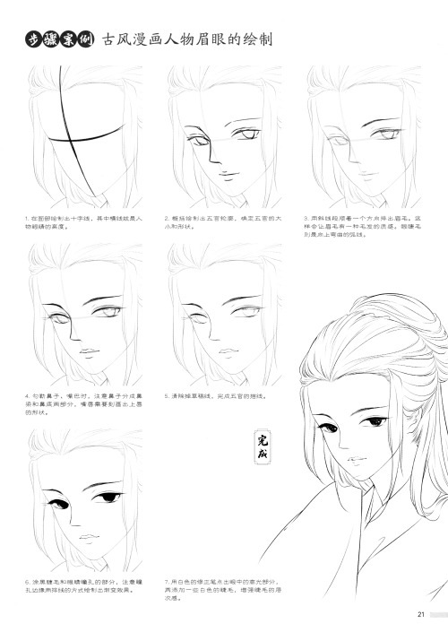 Ancient Style Manga Material Book Cartoon Character Hairstyle Clothing Comic Coloring Basic Techniqu