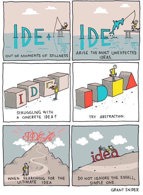 artmaniacsblog: The Shapes Of Ideas [Illustration]