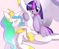 tnmrhd0:  dick girl twilight & celestia