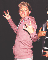 : niall and the pastel pink hoodie