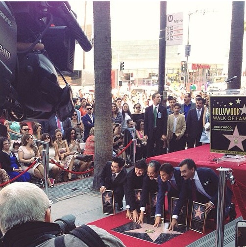 bay-area-champloo:  lostangeles:  Los Tigres del Norte getting their star.  👌