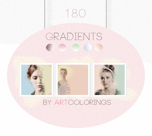 artcolorings:  Gradients pack (most used in my psds)  #01 by artcolorings, like or reblog if