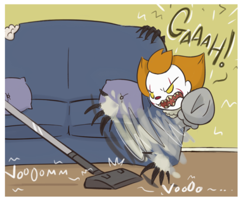 twimetofloat:Yeah, I don’t think Pennywise likes vacuum cleaners…