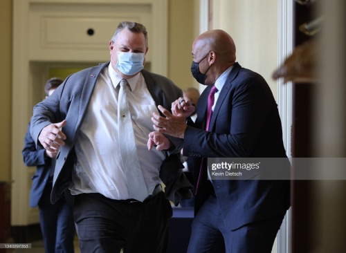 bigguyinbigskycountry: Jon Tester (D-MT)United States Senator Sen. Tester jokingly runs into Sen. Co