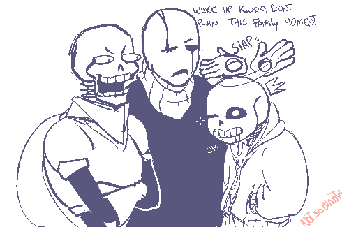 not-so-chaotic: Request! skeleton Fam ovo