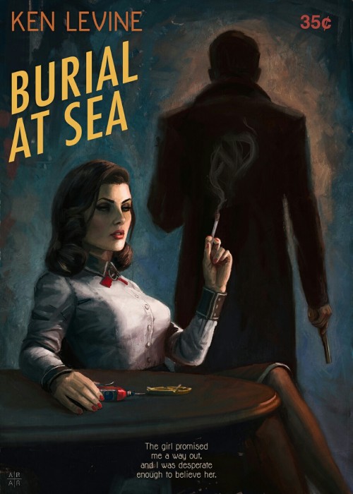 acomfortador:Some incredibly cool pulp Bioshock artwork by Astor Alexander on DeviantArt.