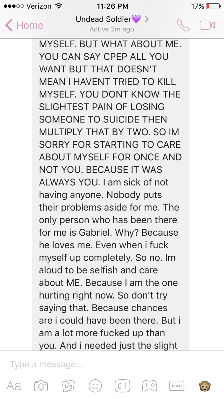 having an ex best friend that hates me now, rereading this makes me hate myself over