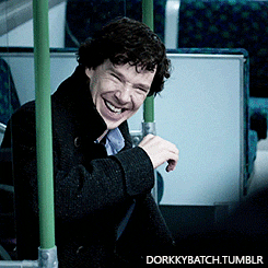 stephenstrvnge:  Sherlock + laughing 